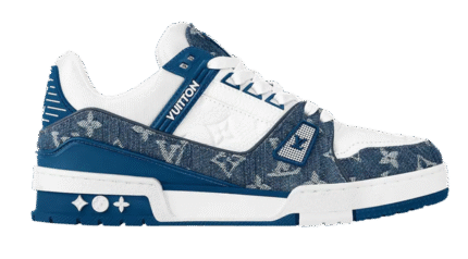 Louis Vuitton Wmns Trainer 'Monogram Denim - Light Blue'