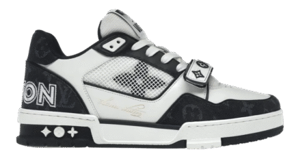 Louis Vuitton Trainer Low 'Velcro Strap - Black Monogram Denim'33