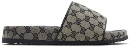 Gucci GG Slide Sandal 'Beige Blue Monogram'