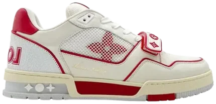 Louis Vuitton Trainer Low 'White Red Mesh'