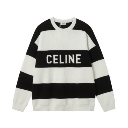 Celine Black White Sweater