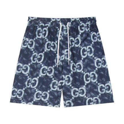 GUCCI Blue Printed Shorts