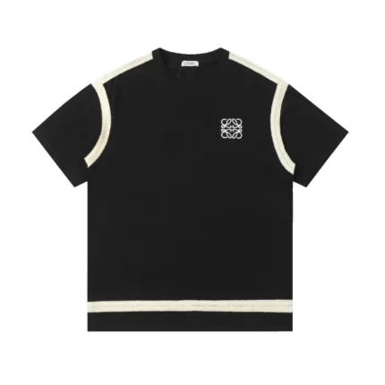 Ribbon Embroidery Tee – 270g Pure Cotton | Short Sleeve