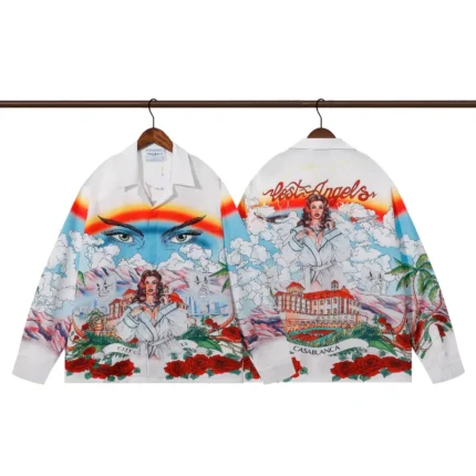 Casablanca 2025 Full Print Shirt – Long Sleeve | Statement Style